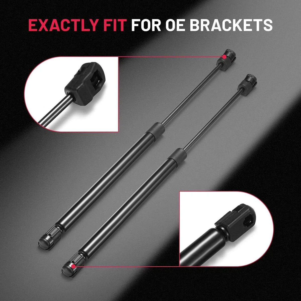 Hood Gas Lift Struts - 2X Front for Ford F-150 (2004–2008)