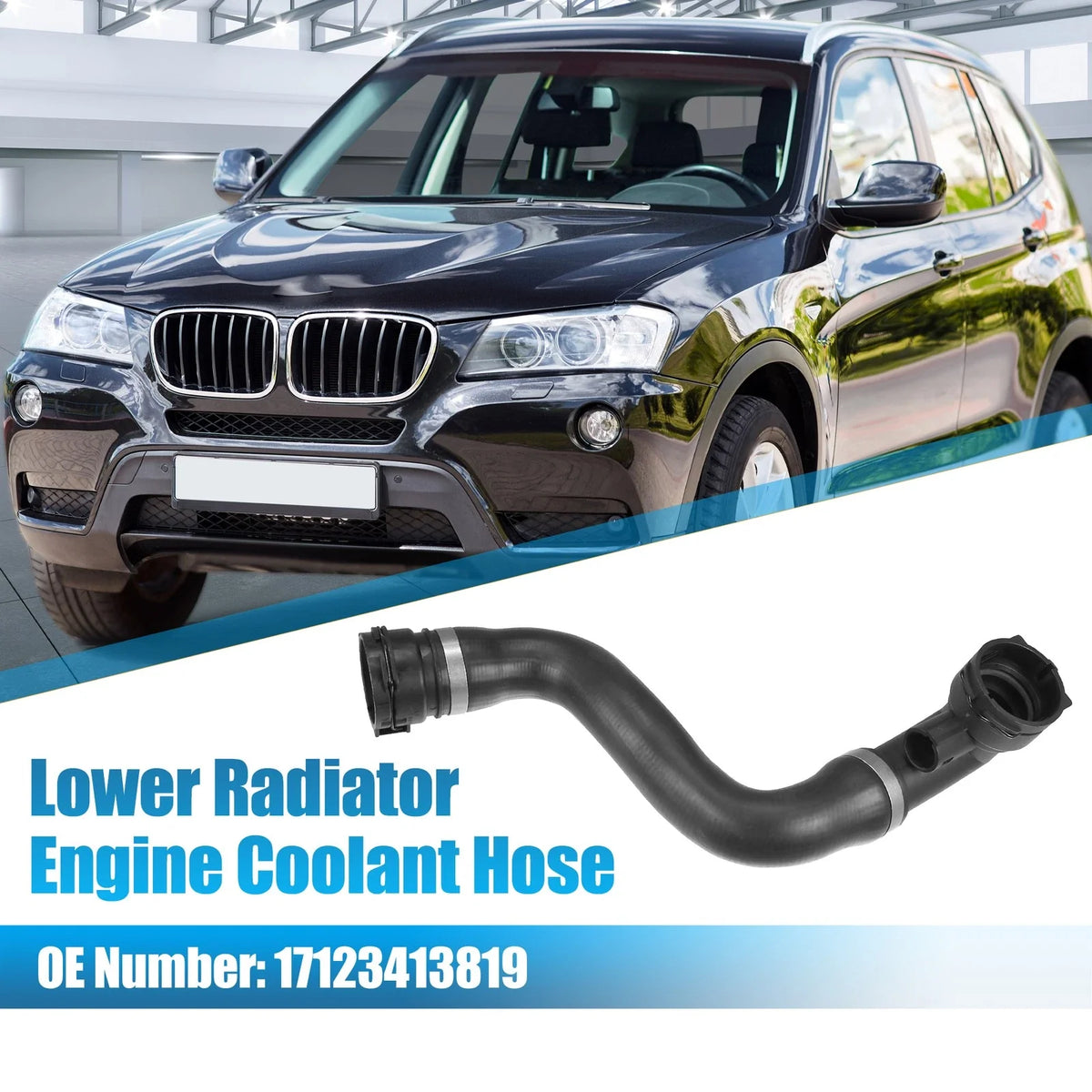 Lower Radiator Engine Coolant Hose for BMW X3 (2004–2010) No. 17123413819