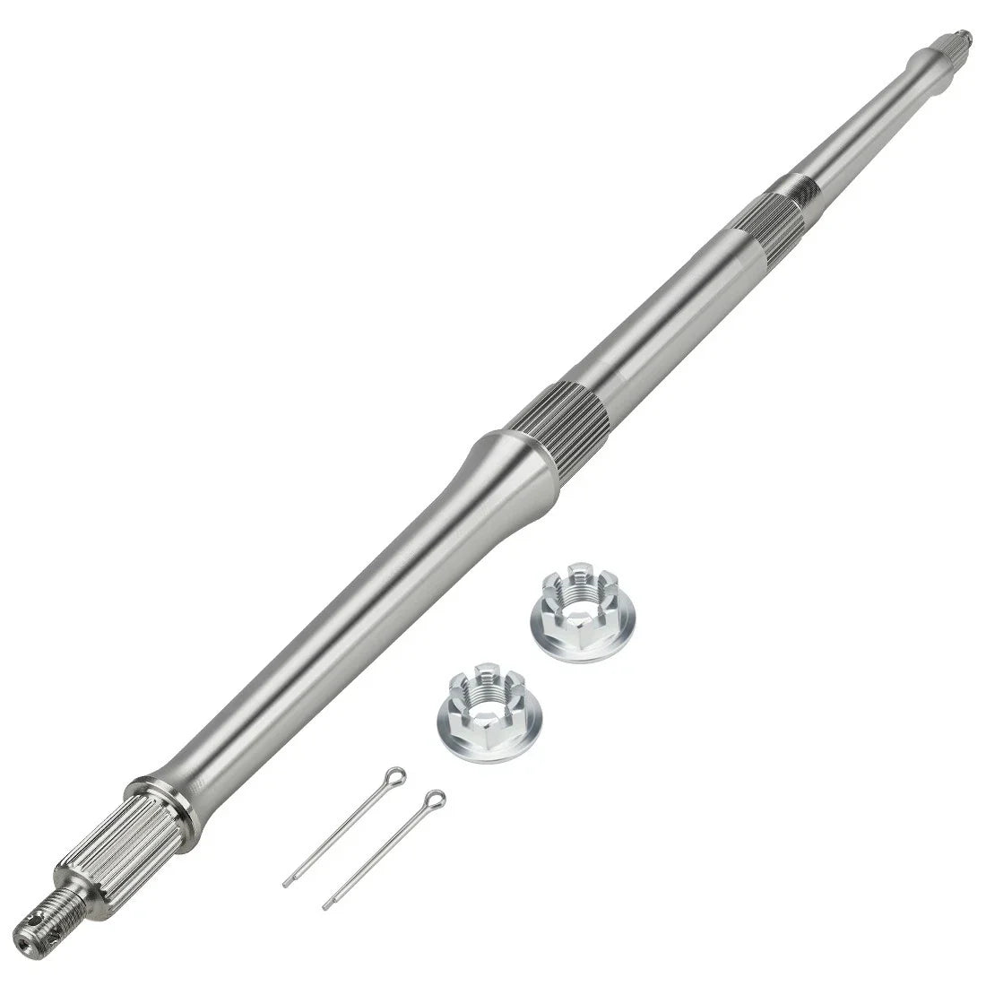 Rear Wheel Axle Shaft with Nuts Pin Kit for Yamaha (38W-25381-10-00, 38W-25381-02-00)