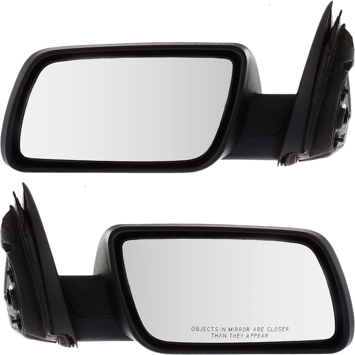 Textured Black Power Mirrors for Ford Flex (2009-2012) - Set of 2