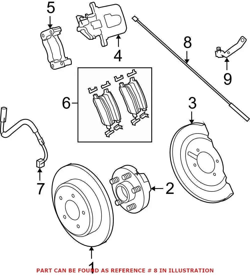 Rear ABS Wheel Speed Sensor for Dodge Grand Caravan (2011–2020)