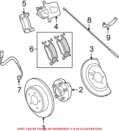 Rear ABS Wheel Speed Sensor for Dodge Grand Caravan (2011–2020)