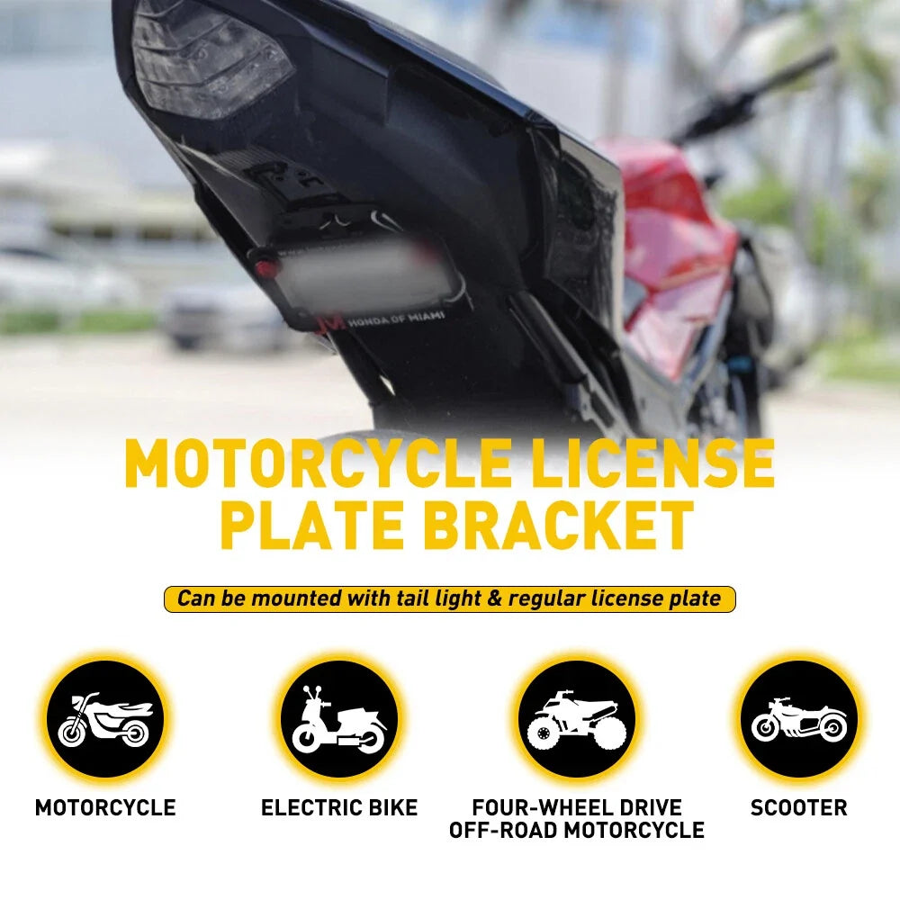 Bracket for Motorcycle License Plate (K)