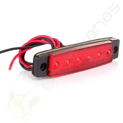 Bus Van Trailer 5 Pair LED Clearance Lights (6 LED, 2 Wire)