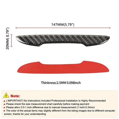 Door Edge Protection Trim Stickers - Universal Black Carbon Fiber