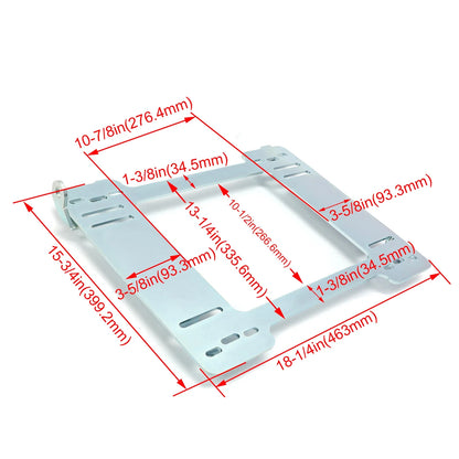 Stainless Steel Racing Seat Mount Bracket Rail Track for BMW E36 Coupe M3 (1992–1999)