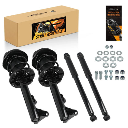 Strut Assembly Front and Shock Rear for Mercedes-Benz C230 (2002-2007)