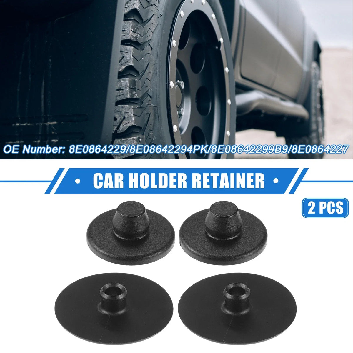2X Car Holder Retainer for Audi A1 (2011–2017) 637516356101