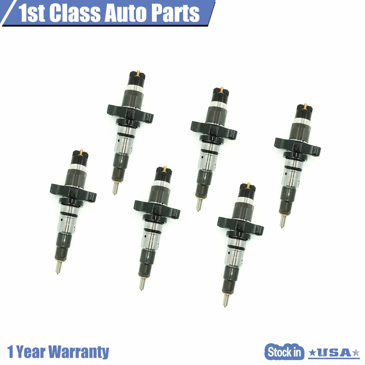Set of 6 Diesel Fuel Injectors for Dodge Ram 5.9L Cummins (2004–2009)