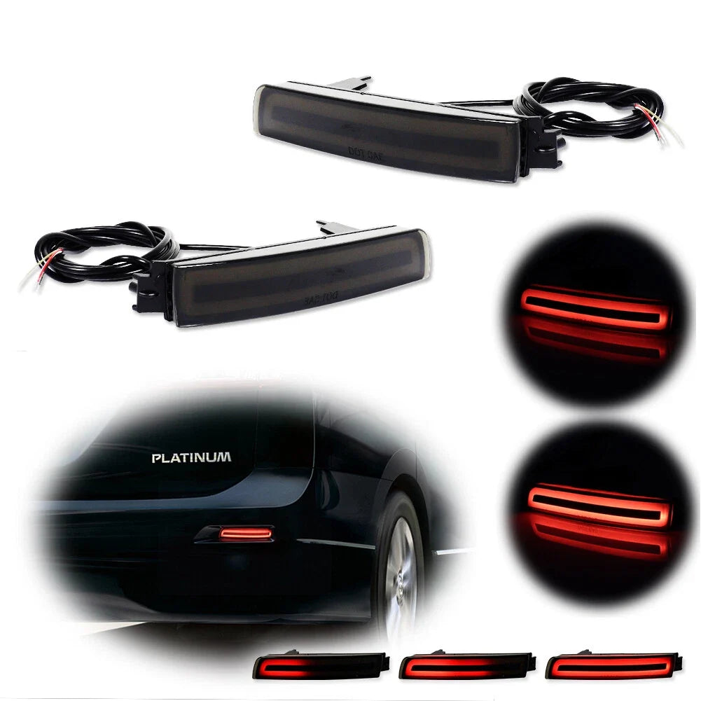 LED Rear Bumper Reflector Tail Brake Lights for Infiniti FX50 (2009–2013)