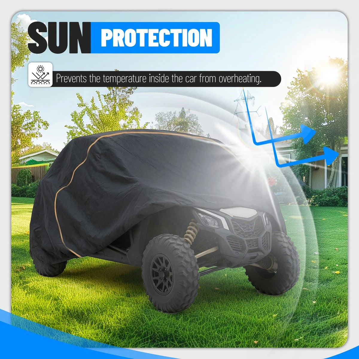2X Can-Am Maverick X3 & Polaris RZR Vehicle Storage Dust Covers