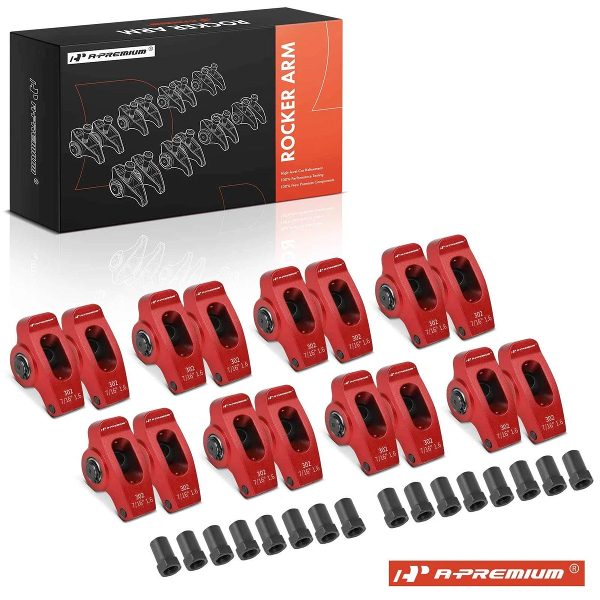 Red Aluminum Roller Rocker Arm for Small Block Ford SBF 302 (2024)