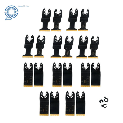 Multi-Tool Titanium Cutting Blades Kit - 20Pcs
