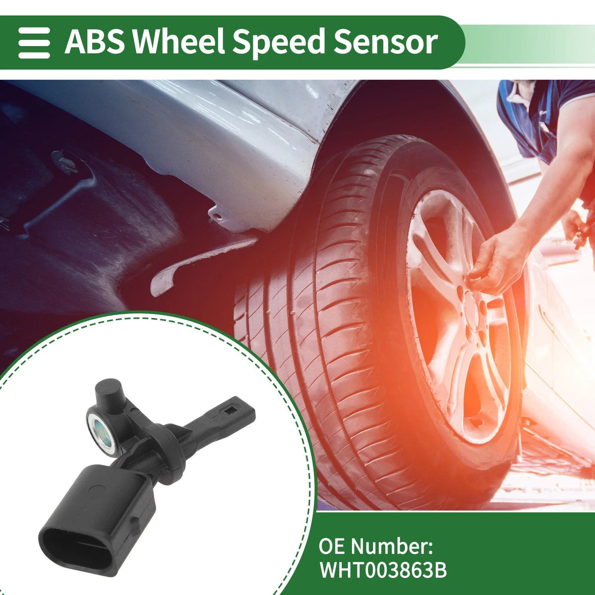 ABS Wheel Speed Sensor No.WHT003863B for Volkswagen Taigun (2022–2023)