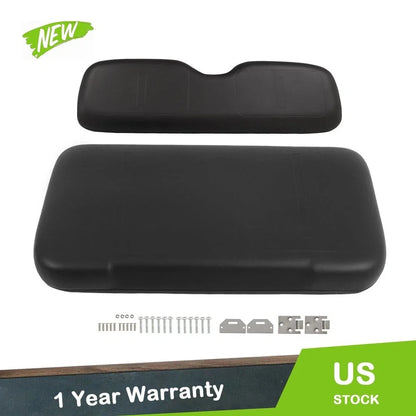 Black Front Seat Cushions Set of 2 for EZGO TXT Medalist (1993–2013)