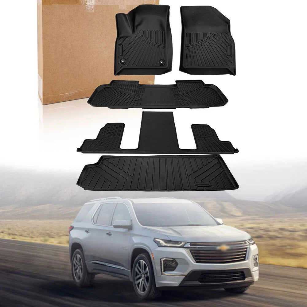All Weather Floor Mats & Cargo Liner for Chevy Traverse 2018-2025