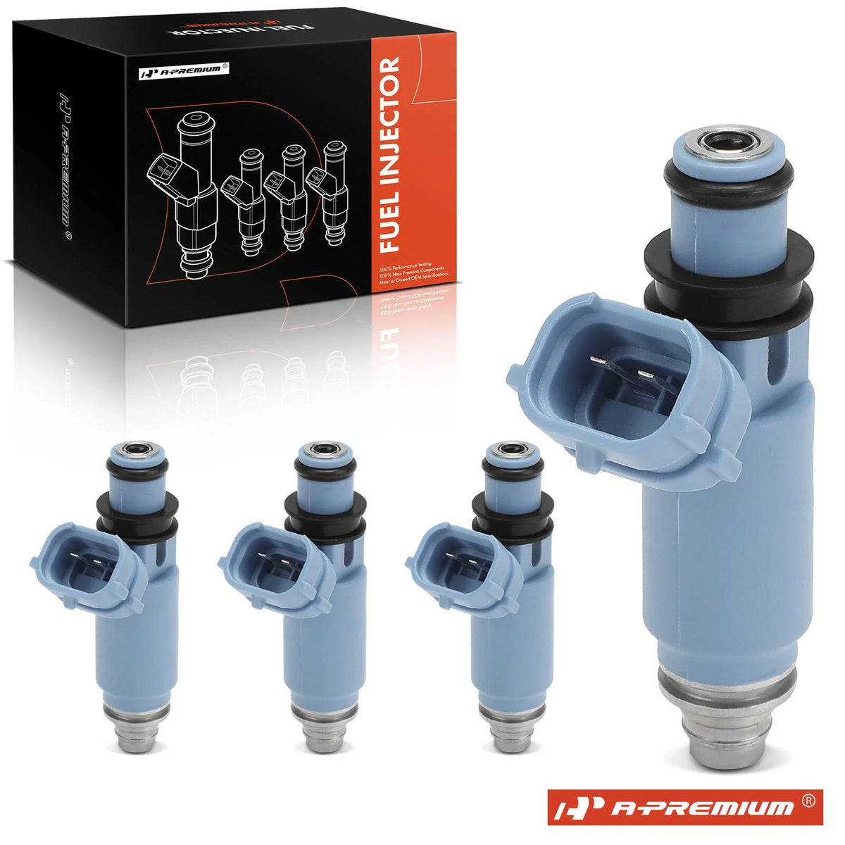 Set of 4 Fuel Injectors for Subaru Impreza (2002–2005) Saab 9-2X (2005)