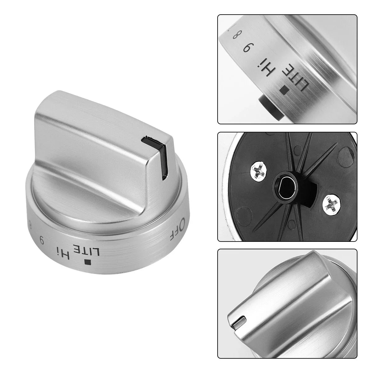 Stainless Steel Control Knob for GE Gas Range Stove
