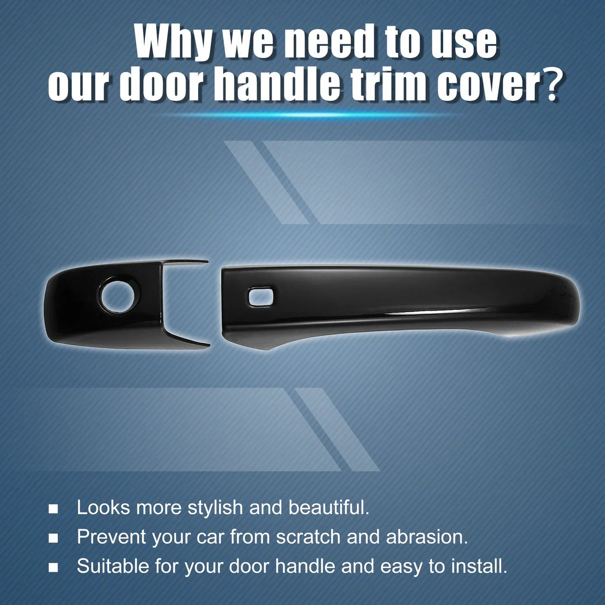 8pcs Exterior Door Handle Cover Trim for 2011-2021 Dodge Durango