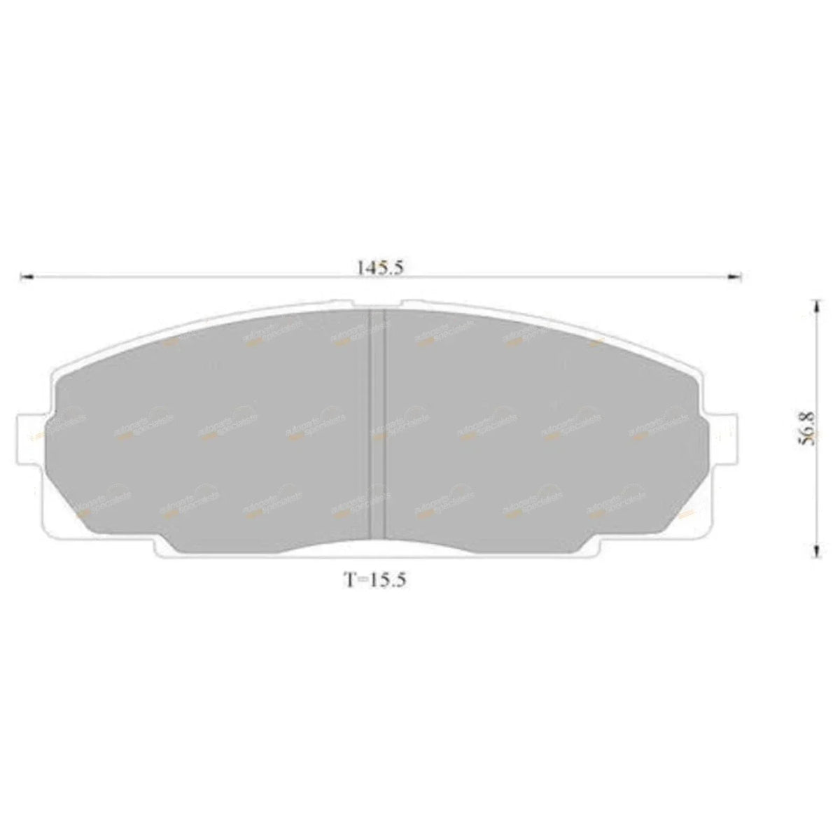 Front Brake Pads for LH184 Hiace (2000–2004) by Brembo
