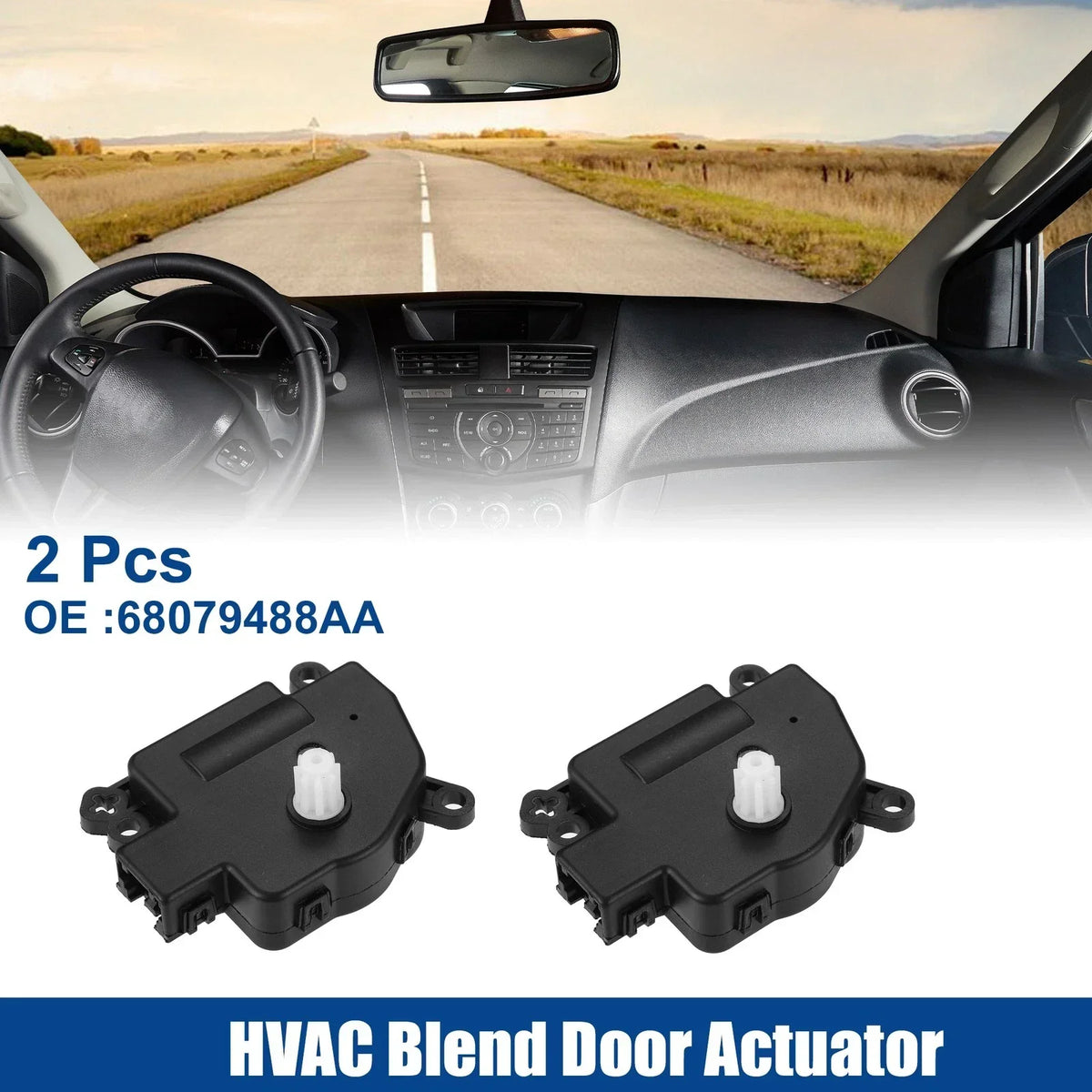 HVAC Blend Door Actuators - 2 Pack for Dodge Durango 2011-2013