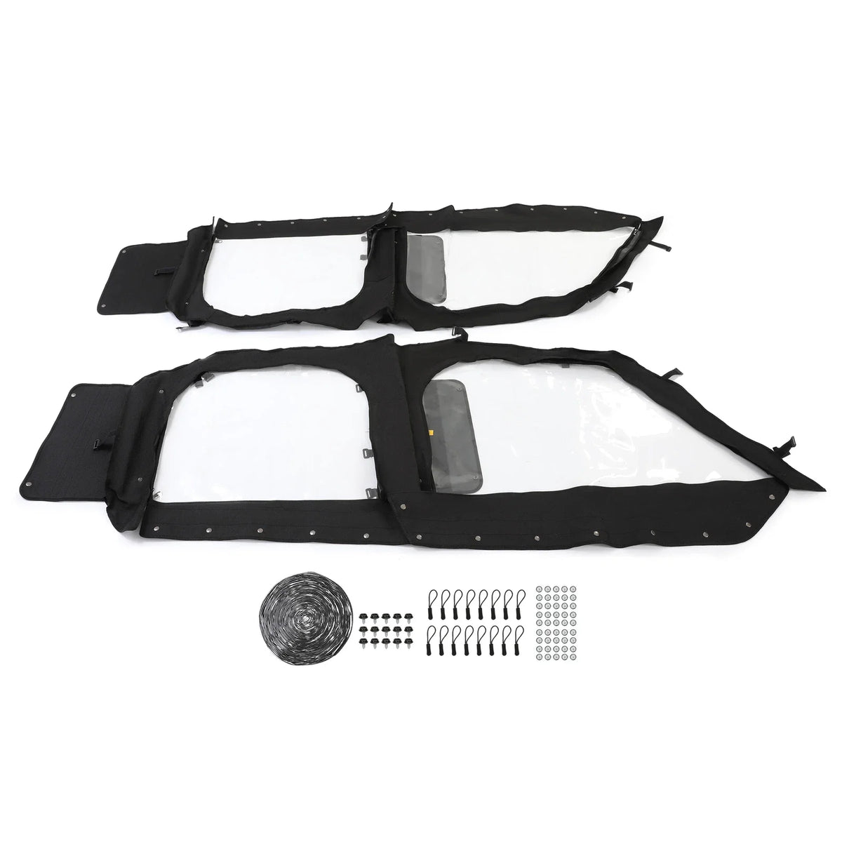 2X Upper Doors Soft Cab Enclosure for Polaris General XP 4 1000 2019-2023
