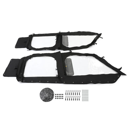 2X Upper Doors Soft Cab Enclosure for Polaris General XP 4 1000 2019-2023