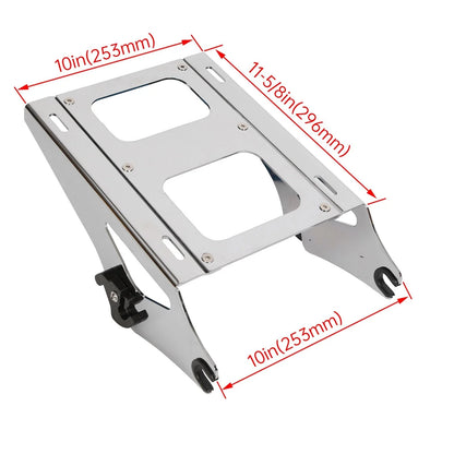 Chopped Trunk Backrest Mount Rack for Touring Harley Road Glide 2014-2026