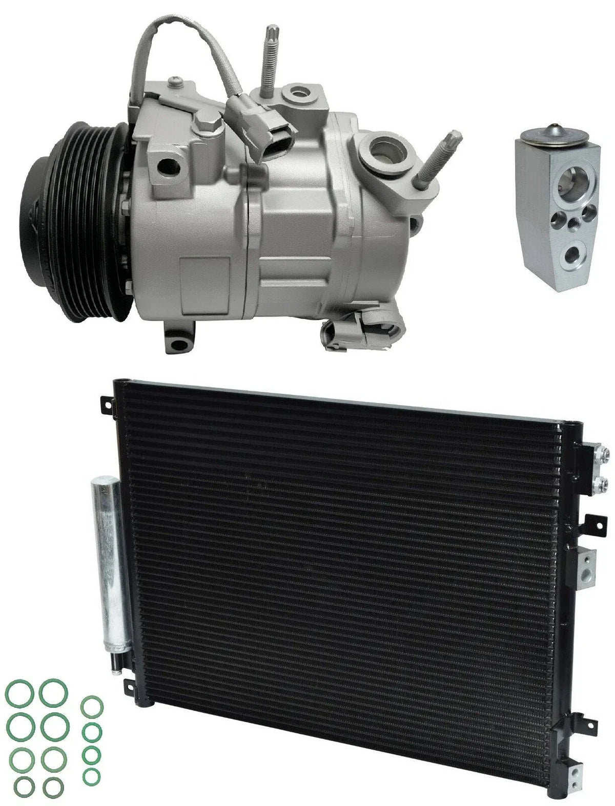 A/C Compressor Kit With Condenser for Dodge Charger 6.4L (2015–2015)