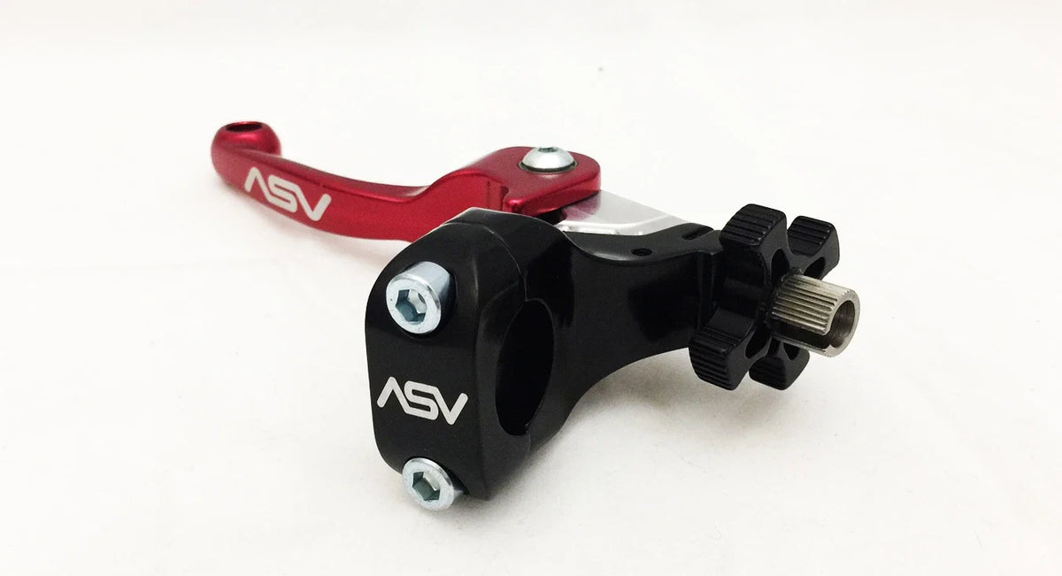 ASV F3 Red Front Brake Clutch Perch Levers Pair for Honda TRX 250EX (2001–2009)