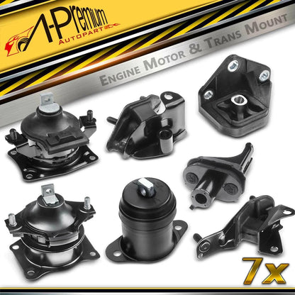 7x Motor & Transmission Mount for Honda Accord