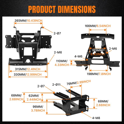 Inner Fairing Radio Brackets for Harley CVO Road Glide 2018-2023