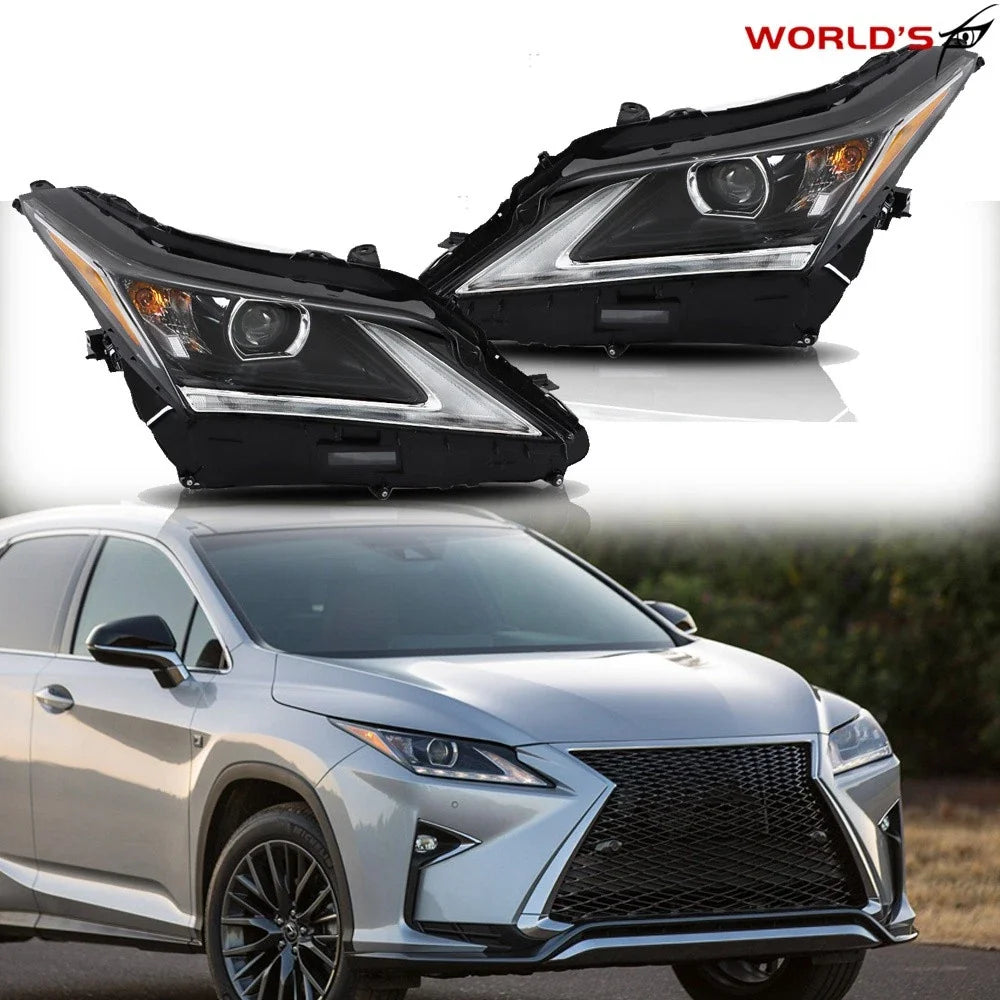 LED Projector Headlights for Lexus RX350 RX450h (2016–2019) Pair