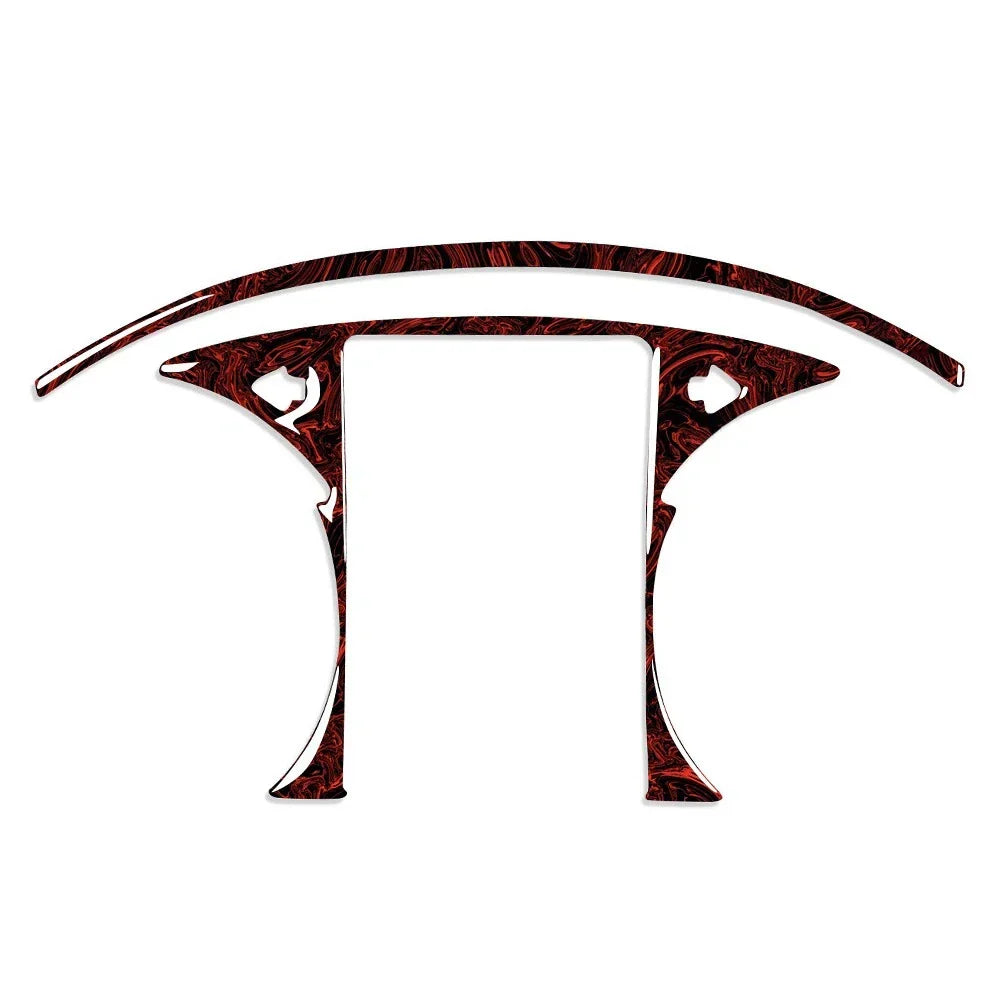 Speedometer Trim Cover in Fire Red for C GLC Class Benz (2015-2021)