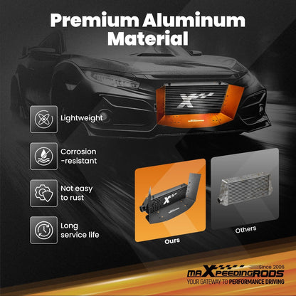 2.5" Front Mount Intercooler Bar & Plate for Universal Applications (710mmX190mmX65mm)