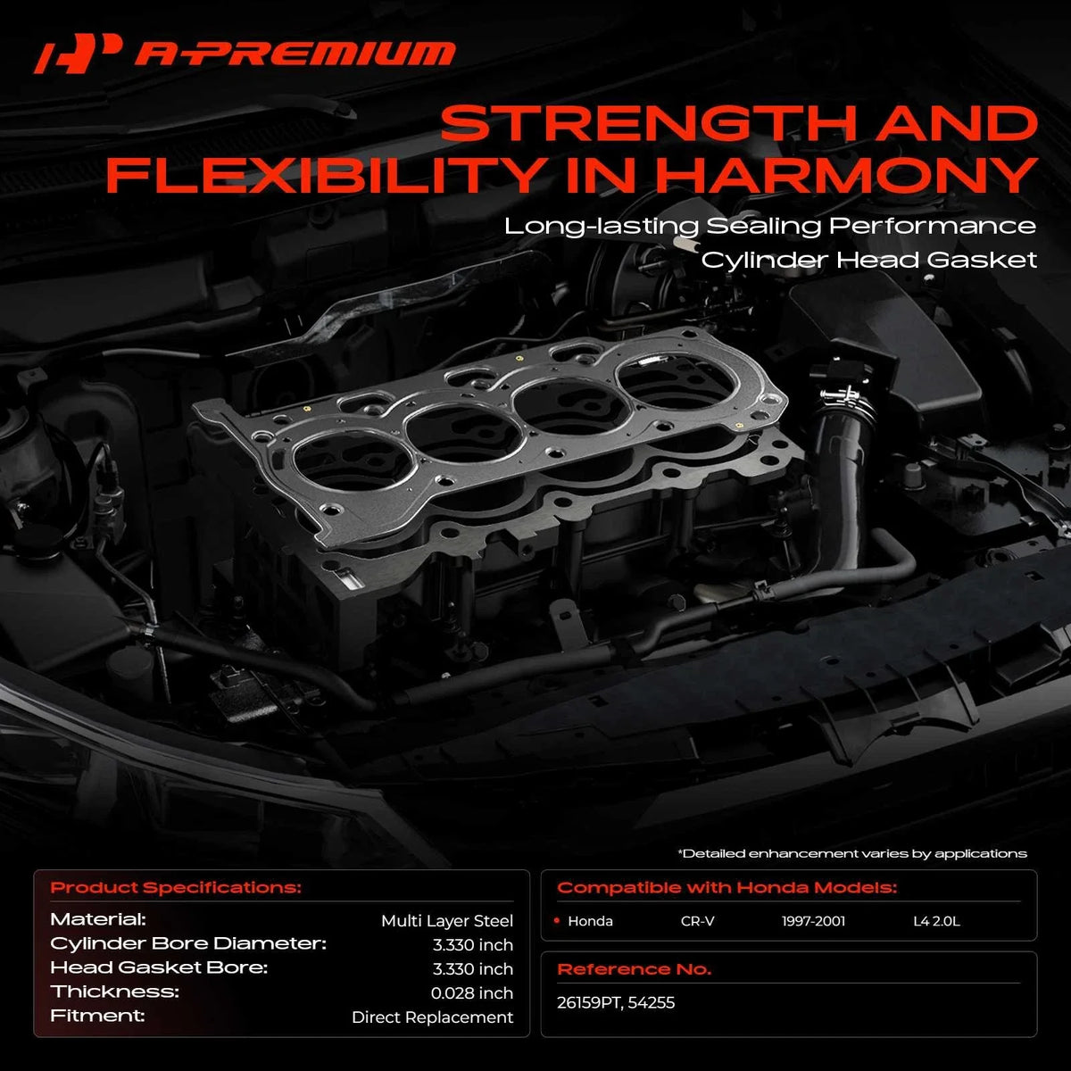 Steel Multi Layer Cylinder Head Gasket for Honda CR-V 1997-2001