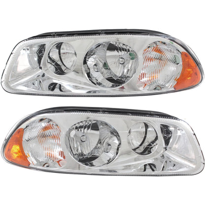 Headlight Set for Mack CTP, CXU (2008–2011) - Clear Lens Halogen