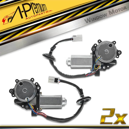 2X Front Window Motor with Anti-Clip for Nissan Maxima (2004–2008)