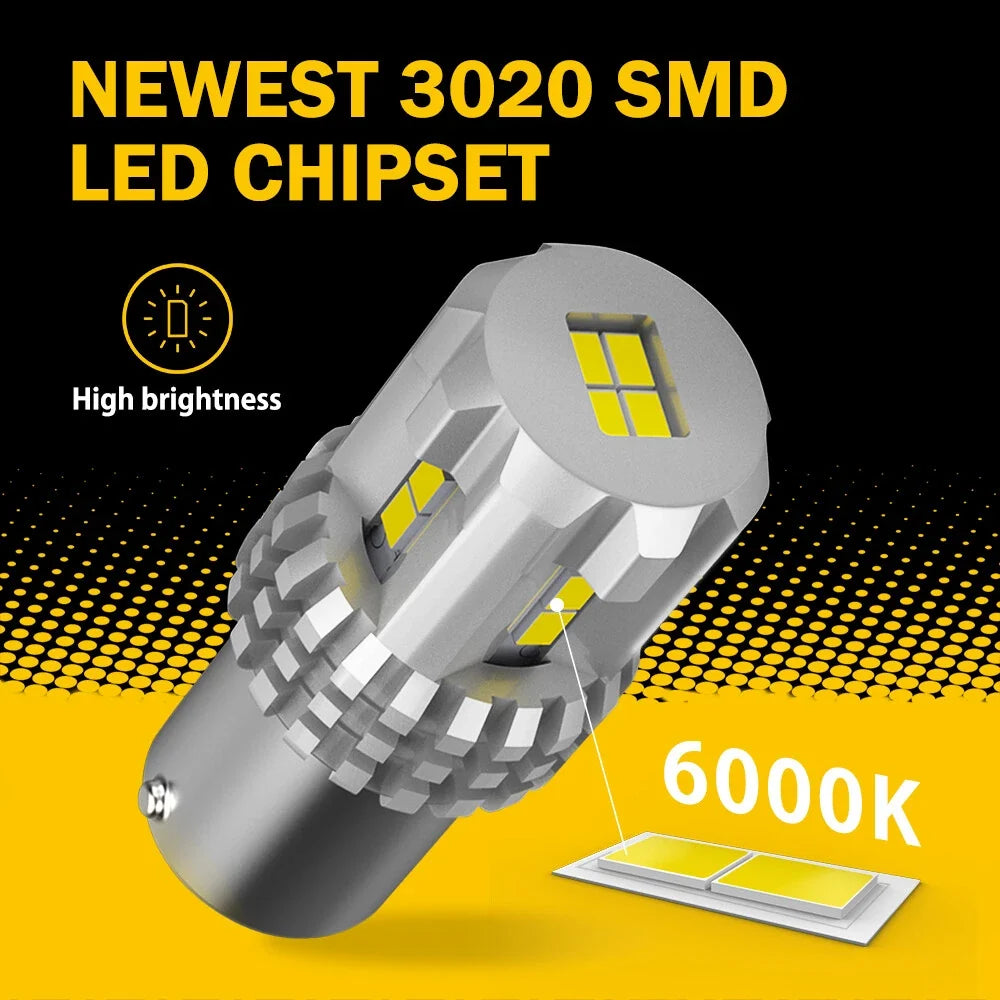 2X 1156 7506 LED Reverse Backup Light Bulbs for