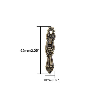 Antique Mini Pull Handle Knobs for Cabinet Drawers - 10pcs