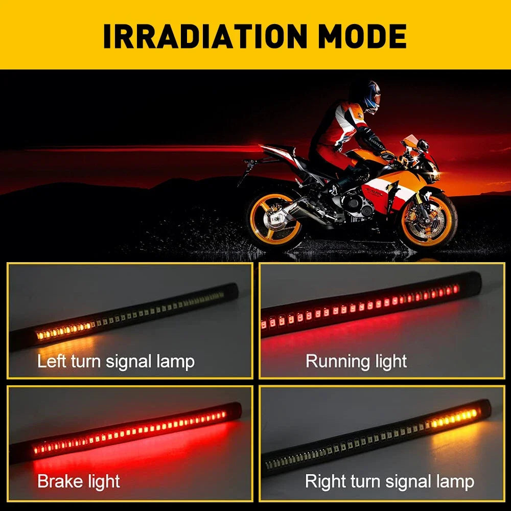 LED Fork Turn Signal Light Strip for Universal Motorcycle