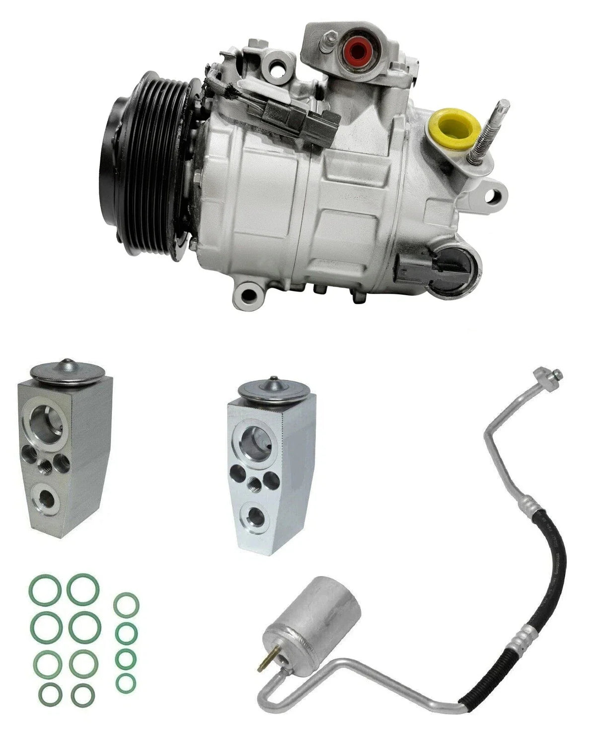 A C Compressor Kit Replacement for Ford Flex 3.5L 2015–2019 with Rear