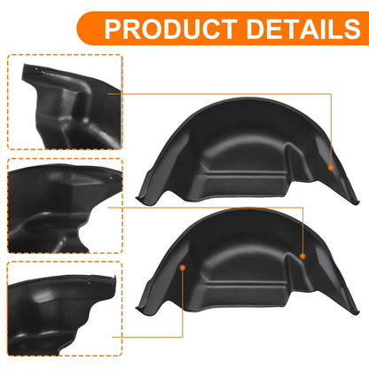 Wheel Well Guards Liners Inner Fender Mud Flaps for Ford F-150 (2015–2020)