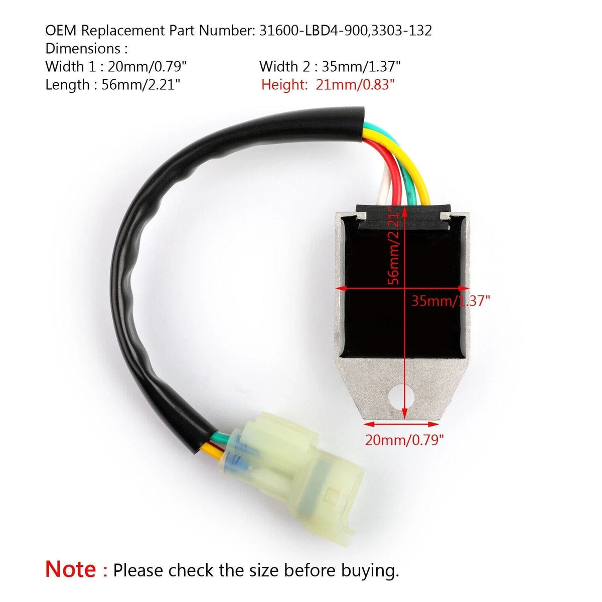 Voltage Regulator Rectifier 12V for KYMCO Mongoose 50 70 90 (2004–2007)