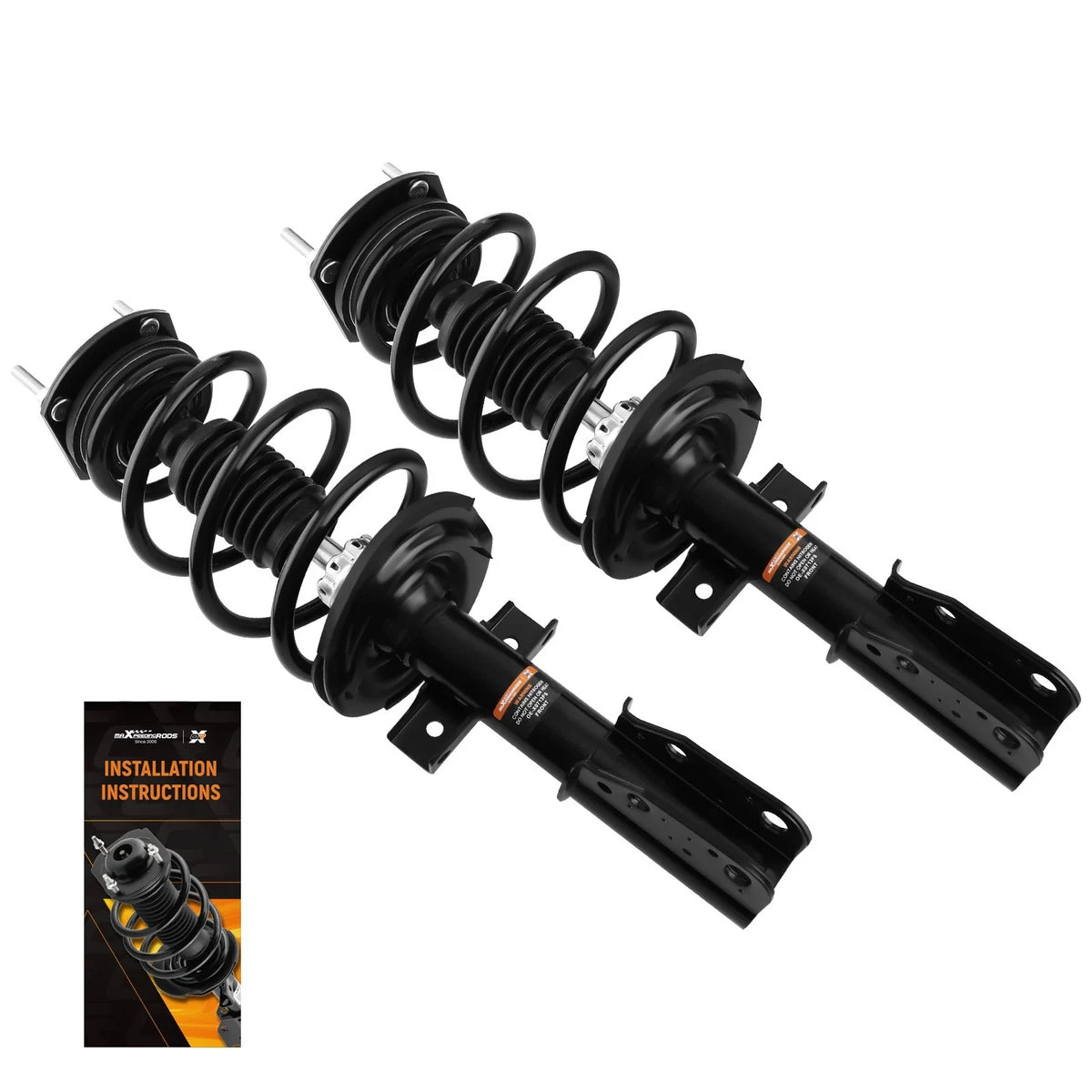 Front Pair of Quick Struts and Coil Springs for Chevrolet Traverse 2013-2017
