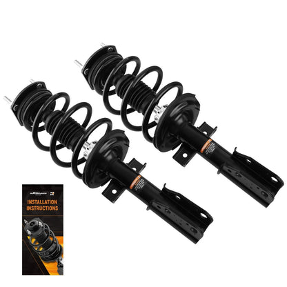 Front Pair of Quick Struts and Coil Springs for Chevrolet Traverse 2013-2017