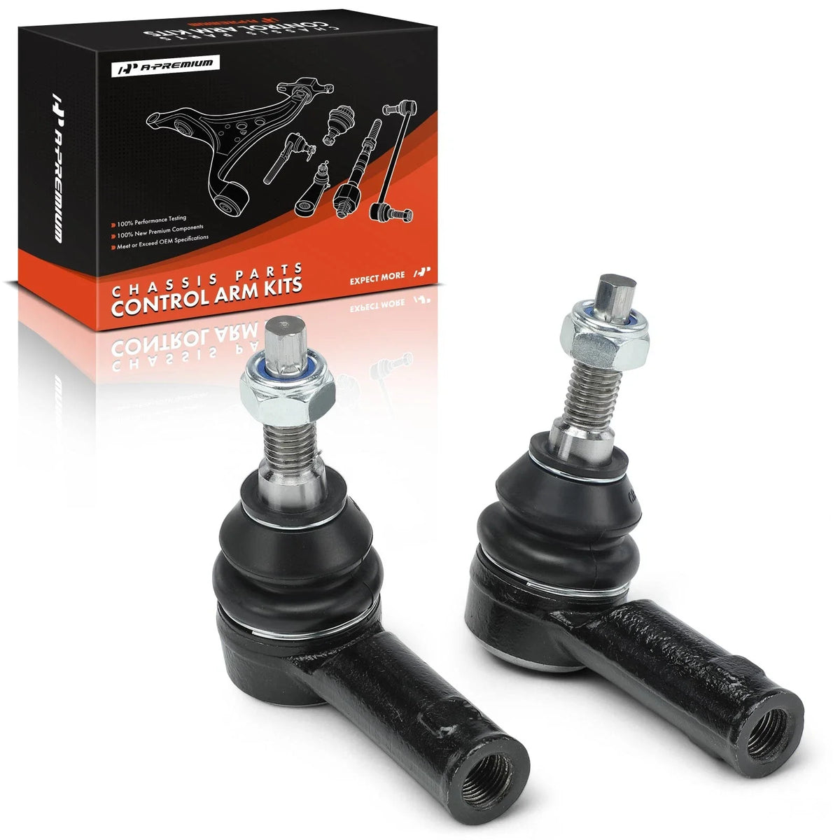 2X Front Outer Tie Rod End for Ford E-Transit (2022–2025)