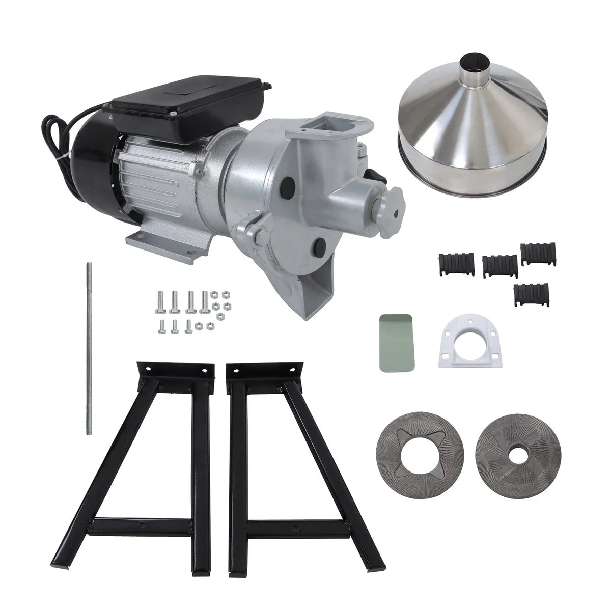 Electric Grain Mill Grinder 1500W for Corn Wheat Cereal (110V)