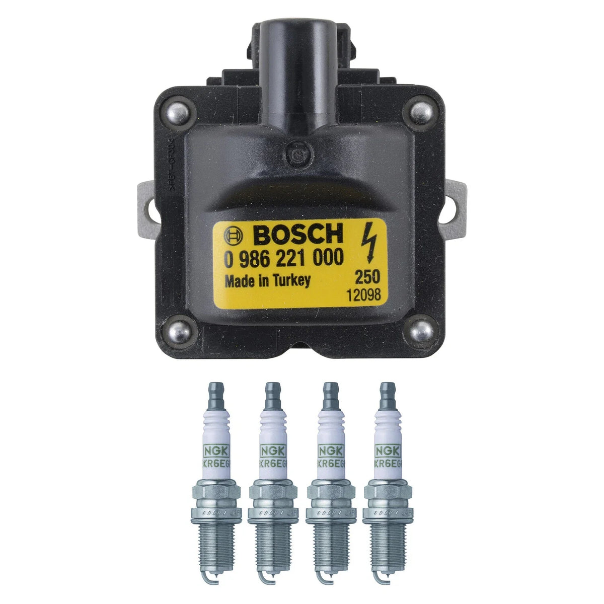 Set of 4 Bosch Ignition Coils & NGK G-Power Spark Plugs for Integra (1994–2001)