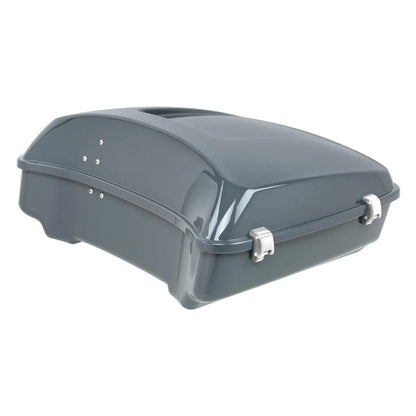 Trunk Backrest Pad Mount Rack - Gray for Harley Touring 2014-2023
